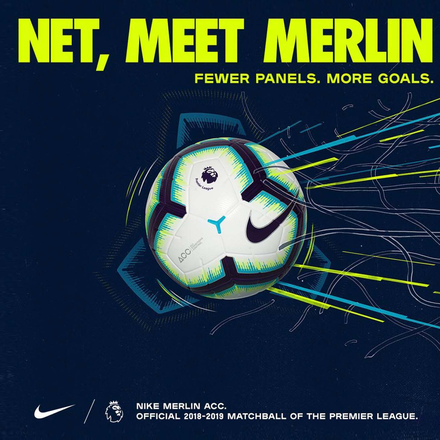 Nike Merlin: Bola da Premier League 2018-2019 Â» Mantos do Futebol