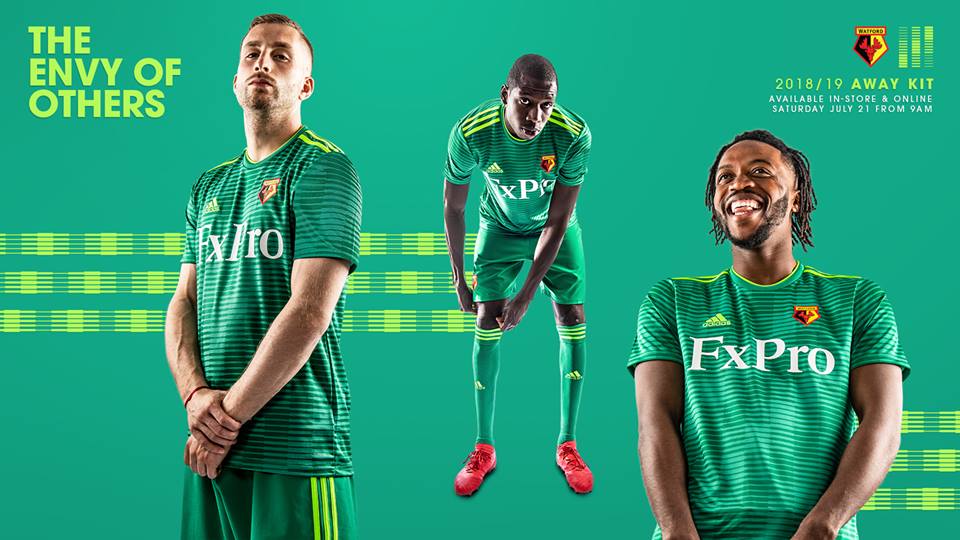 Novas camisas do Watford 20182019 Adidas Mantos do Futebol