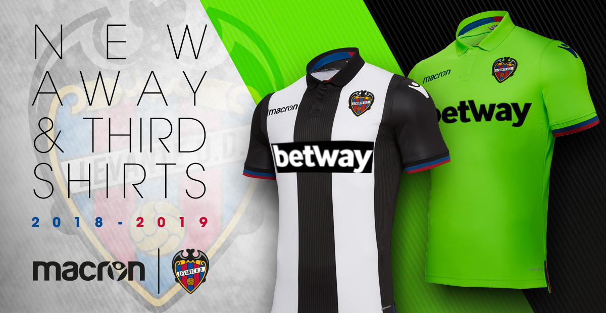 Novas camisas do Levante UD 20182019 Macron Mantos do Futebol