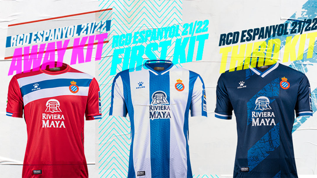 Maillot Espanyol domicile 2022/23 - Kelme - Très bon état - Taill