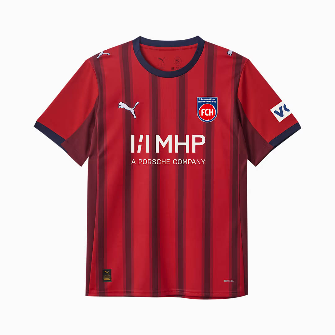 Camisas do Heidenheim 2025-2026 PUMA Home
