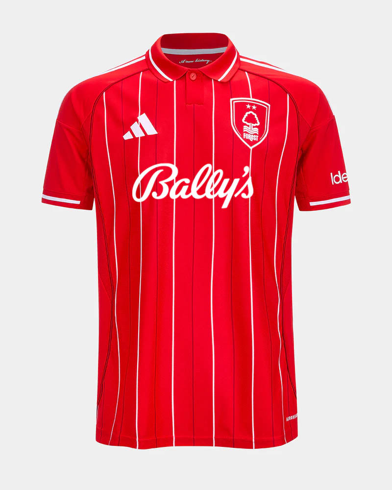 Camisa titular do Nottingham Forest 2025-2026 Adidas