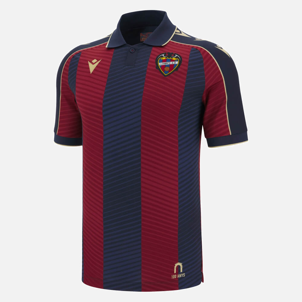 Camisa titular do Levante UD 2025-2026 Macron