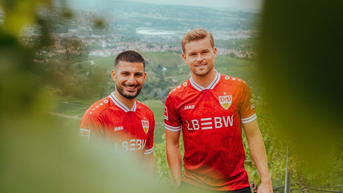 Camisa reserva do VfB Stuttgart 2025-2026 é apresentada pela JAKO