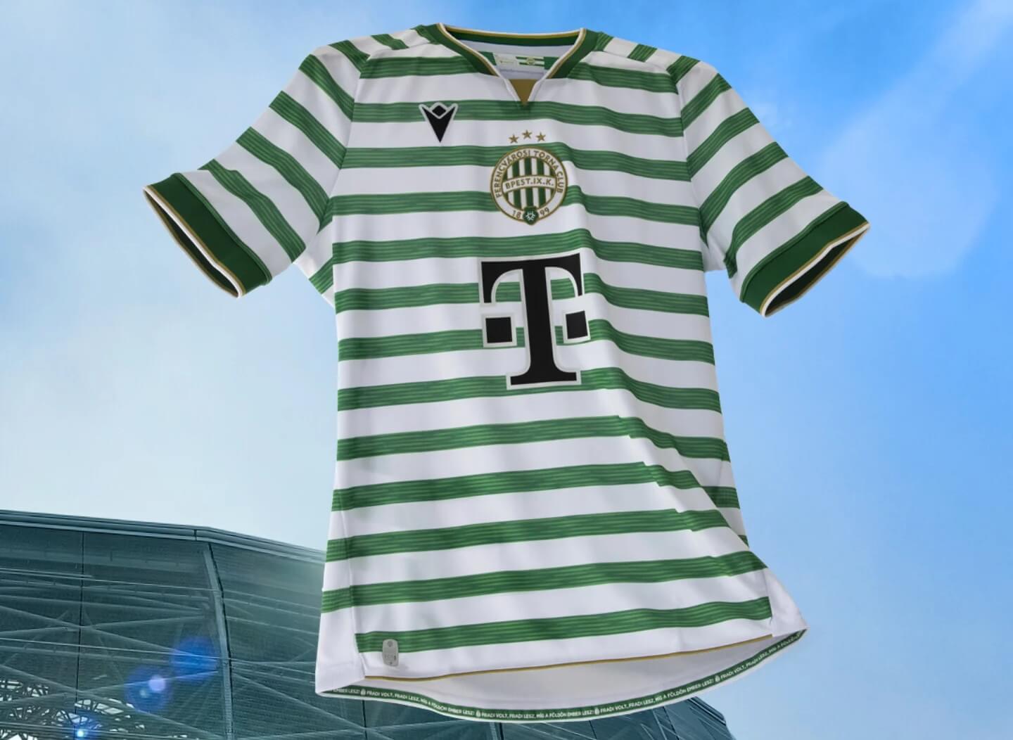Camisa titular do Ferencvárosi TC 2025-2026 é lançada pela Macron