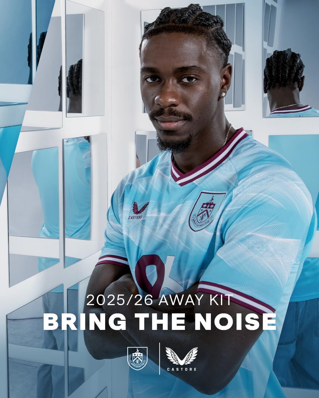Burnley apresenta nova camisa reserva 2025-2026 com homenagem aos torcedores