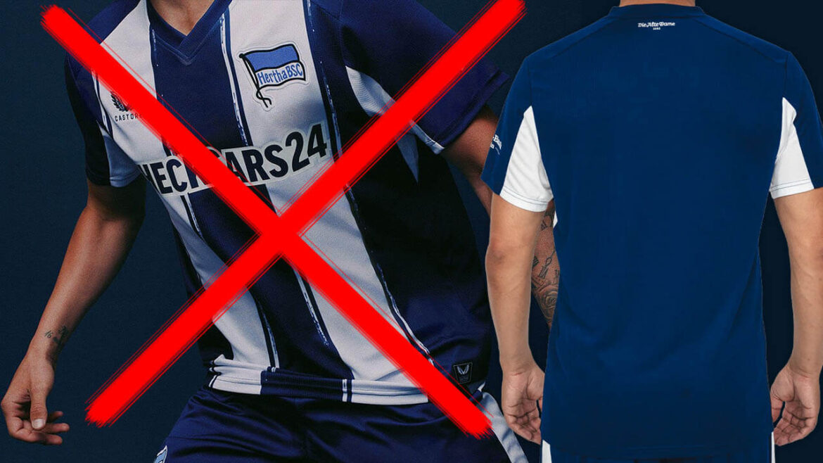 Liga Alemã de Futebol barra camisa titular do Hertha BSC por não seguir padrão de listras