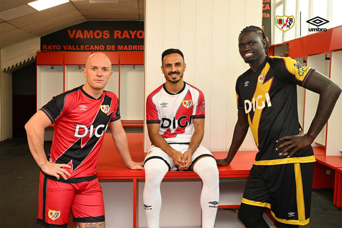 Camisas do Rayo Vallecano 2025-2026 Umbro