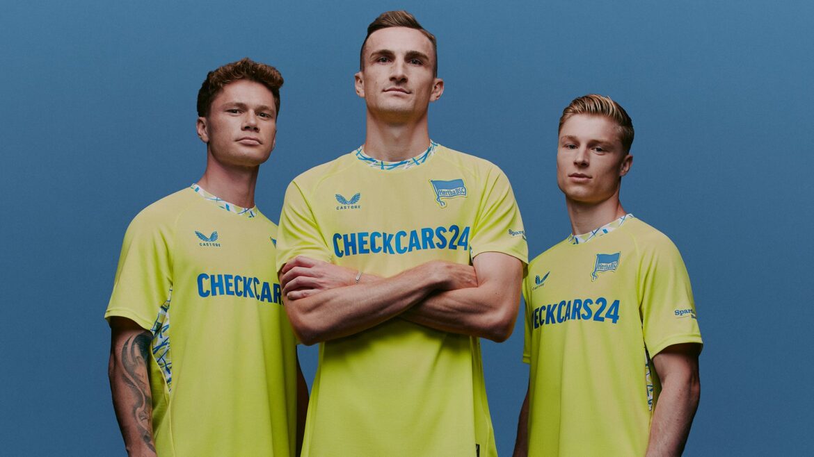 Hertha Berlin lança terceira camisa 2025-2026 assinada pela Castore