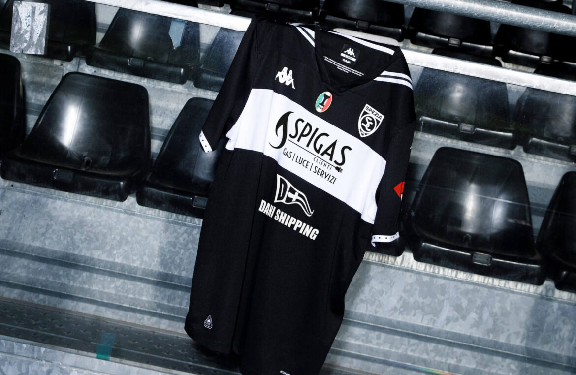 Camisa reserva do Spezia Calcio 2025-2026 Kappa