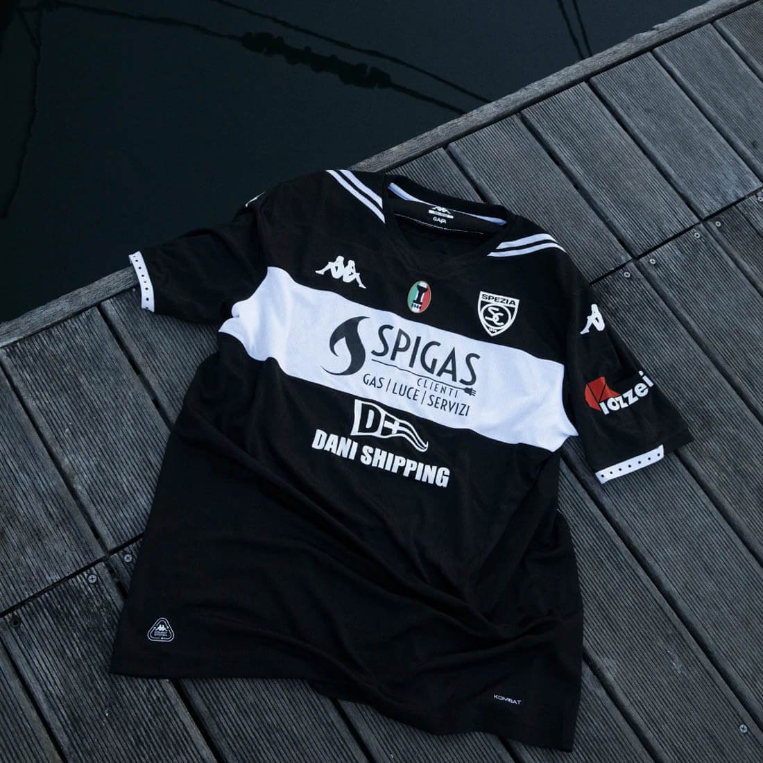 Camisa reserva do Spezia Calcio 2025-2026 Kappa