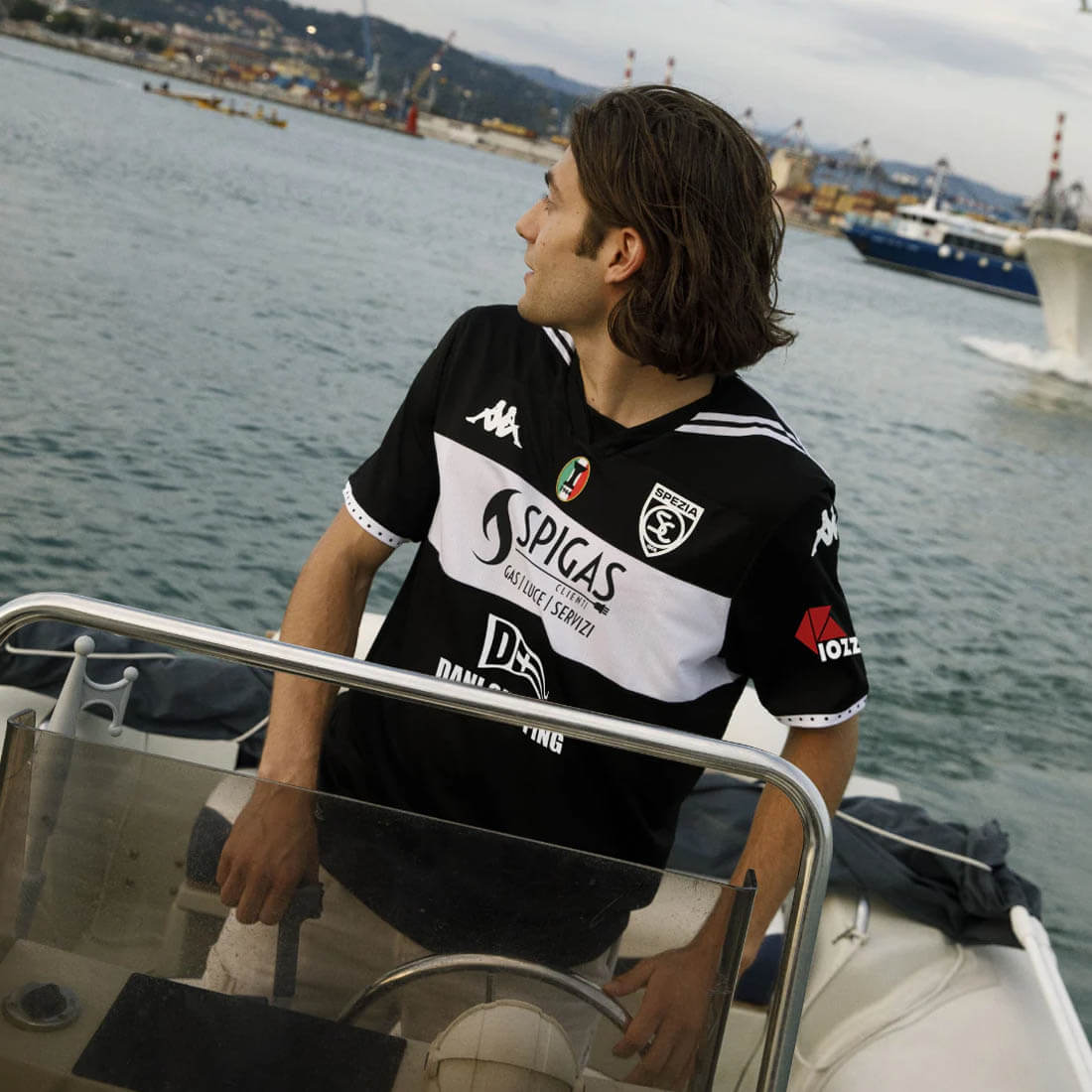 Camisa reserva do Spezia Calcio 2025-2026 Kappa