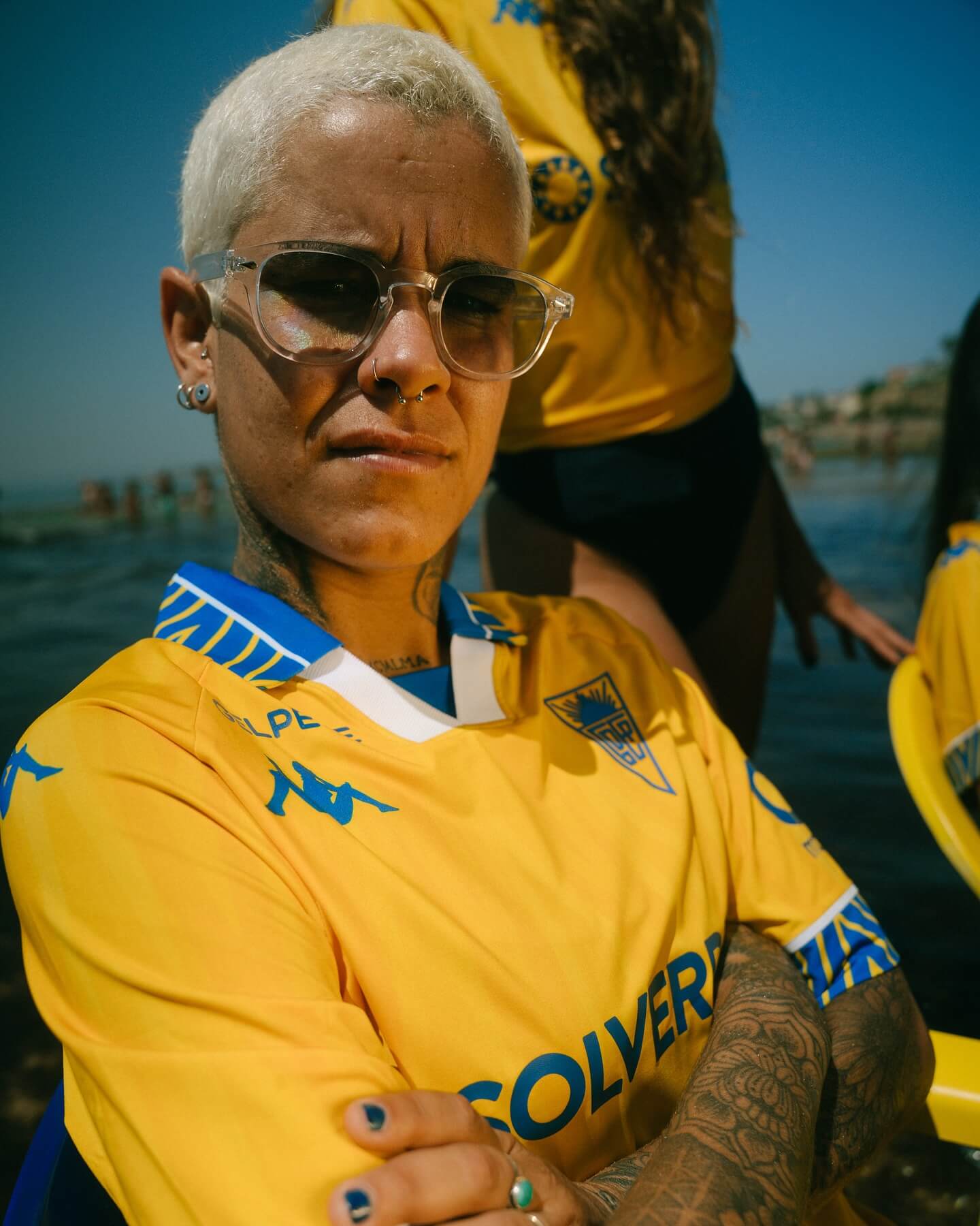 Camisa titular do Estoril Praia 2025-2026 Kappa