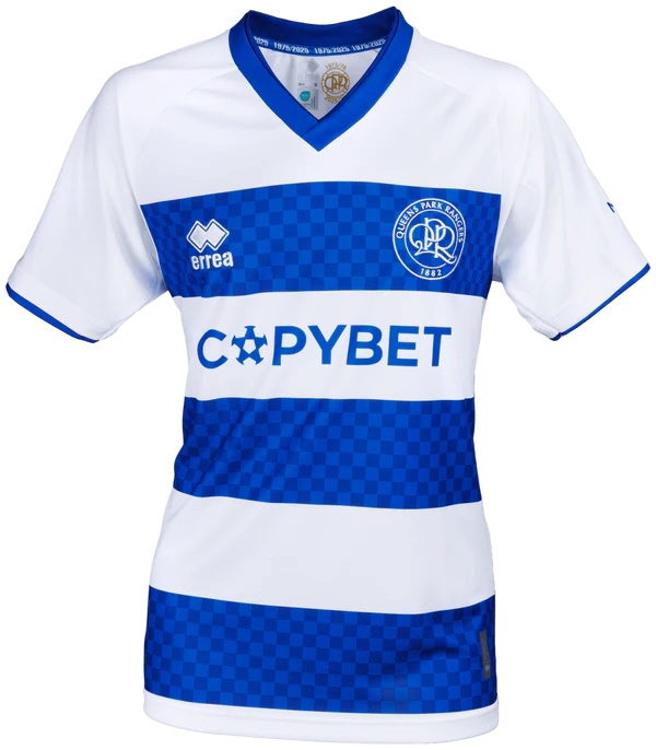 Camisa titular do QPR 2025-2026 é revelada pela Erreà com homenagem aos anos 70