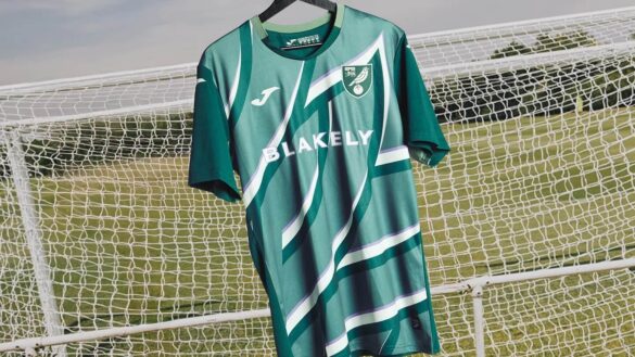 Norwich City lança nova camisa reserva 2025-2026 da JOMA