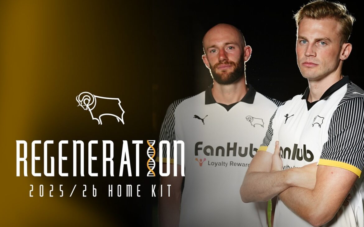 Camisa titular do Derby County 2025-2026 é lançada pela PUMA