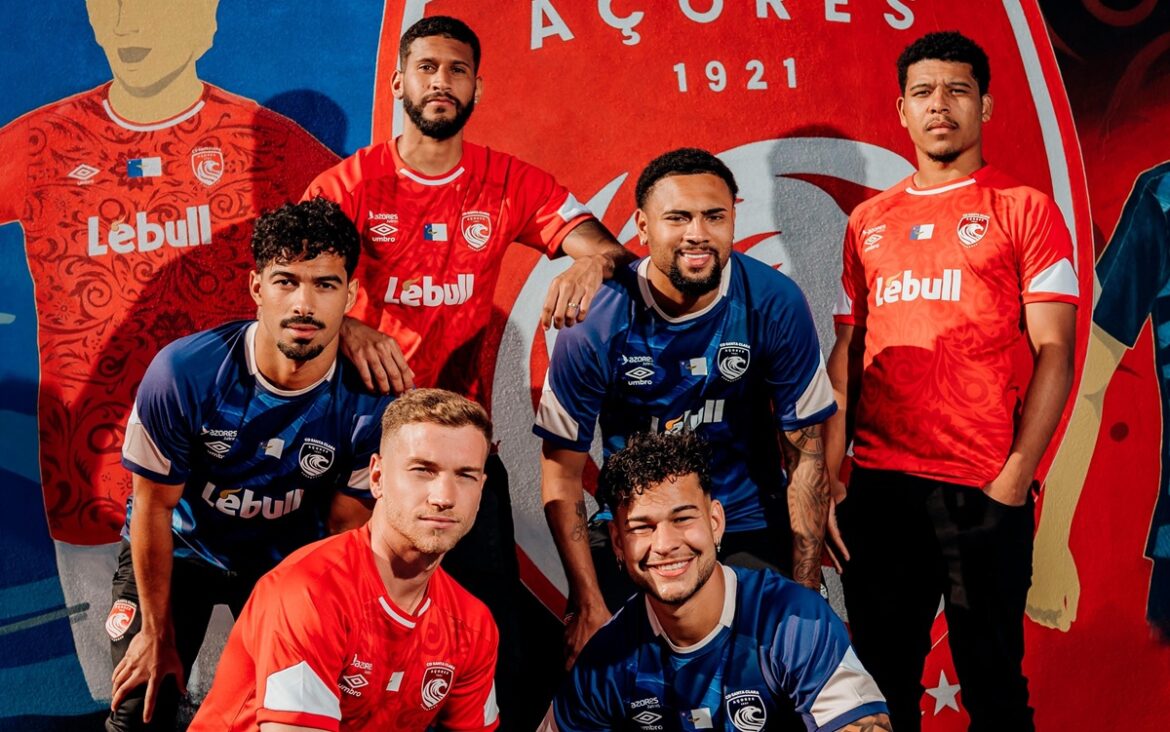 Camisas do CD Santa Clara 2025-2026 são lançadas pela Umbro