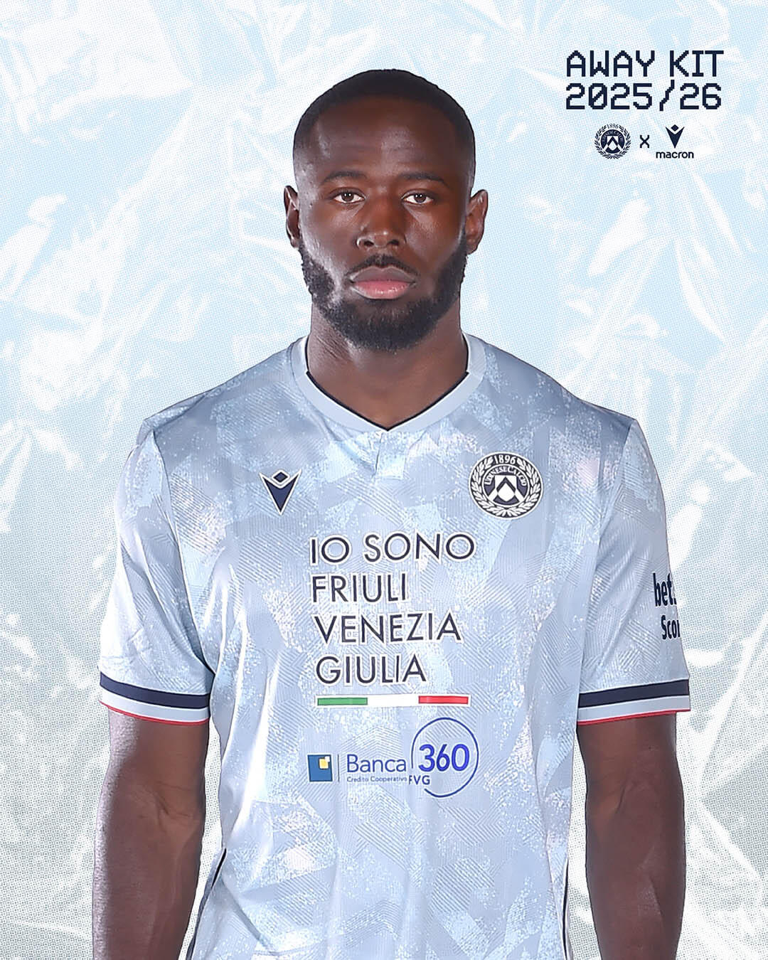Camisa reserva do Udinese Calcio 2025-2026 Macron