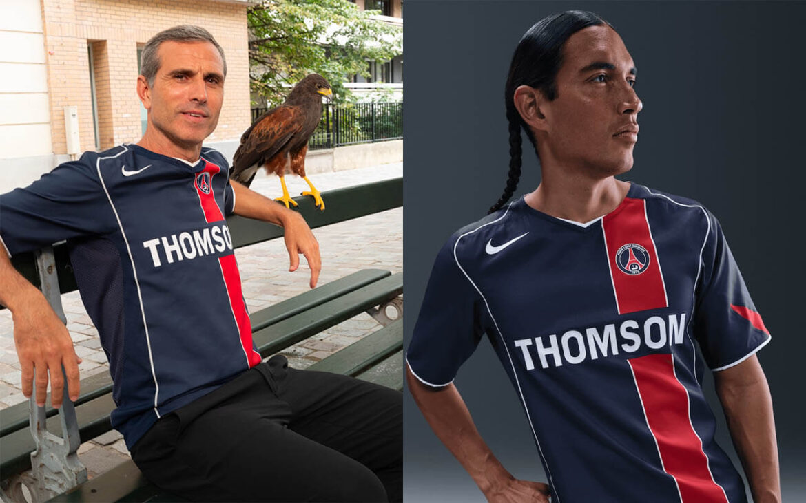 Camisa Total 90 do PSG 2004-2005 Nike Reissue