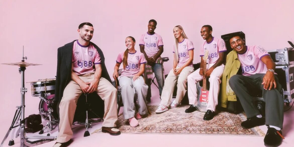 Bournemouth lança nova terceira camisa 2025-2026 em rosa
