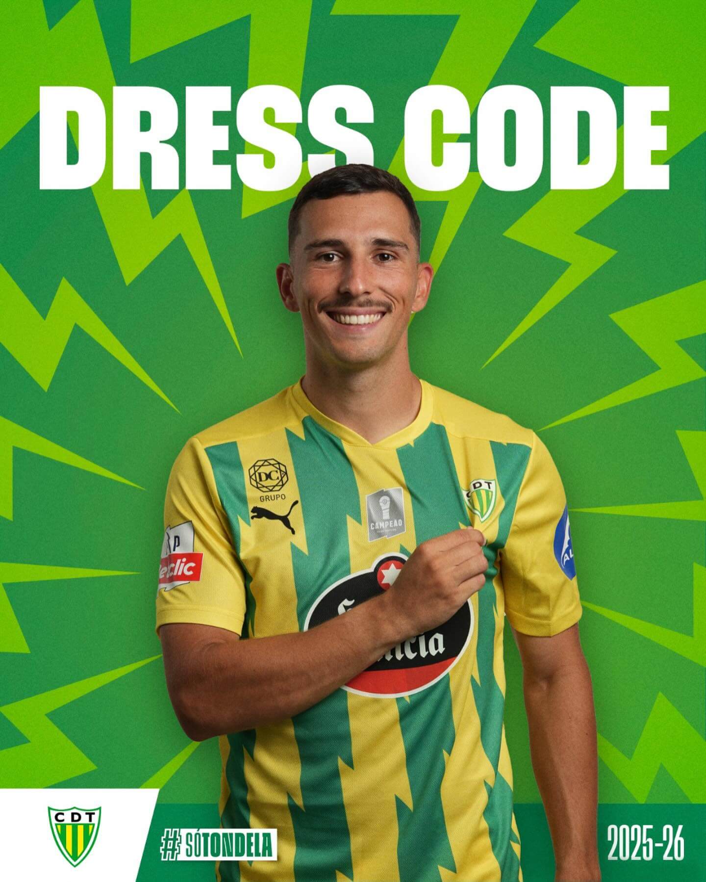 Camisa titular do Tondela 2025-2026 PUMA