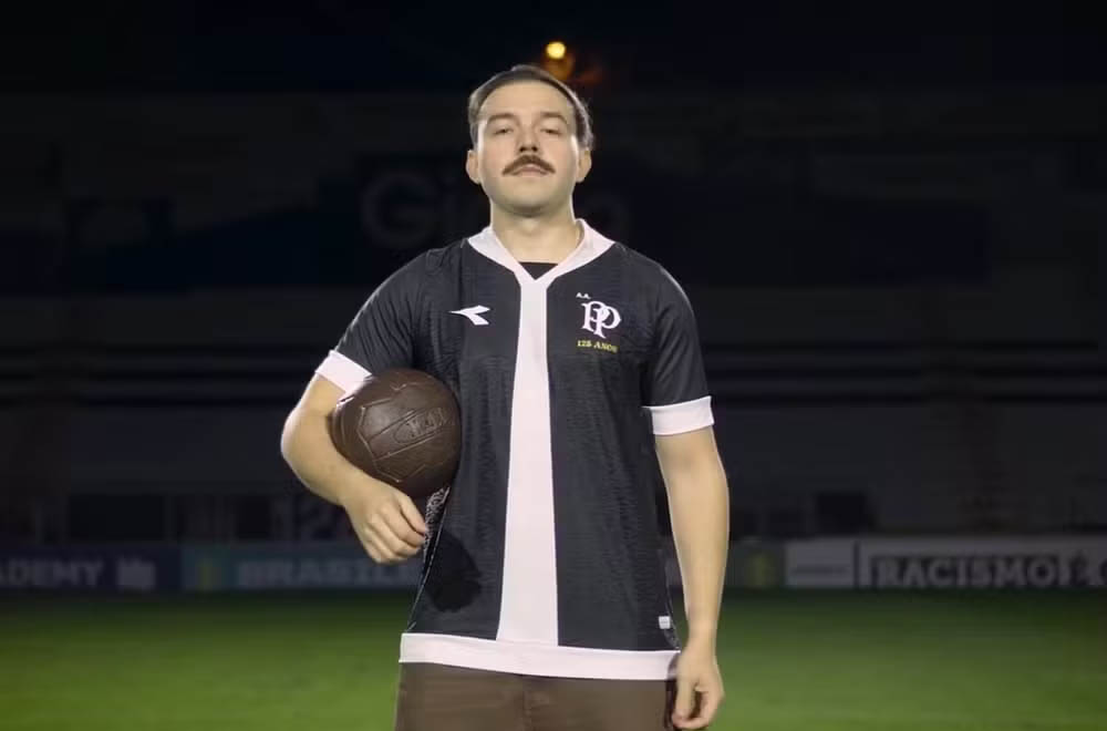 Camisa da gravata da Ponte Preta 2025 Diadora