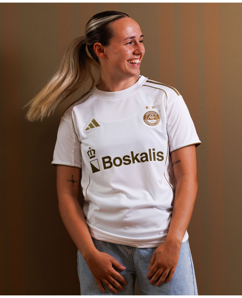 Camisa europeia do Aberdeen FC 2025-2026 é revelada pela adidas