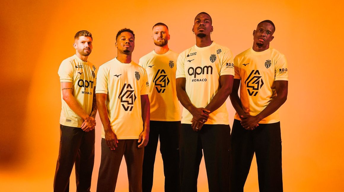AS Monaco lança sua nova terceira camisa 2025-2026, com raios de Sol
