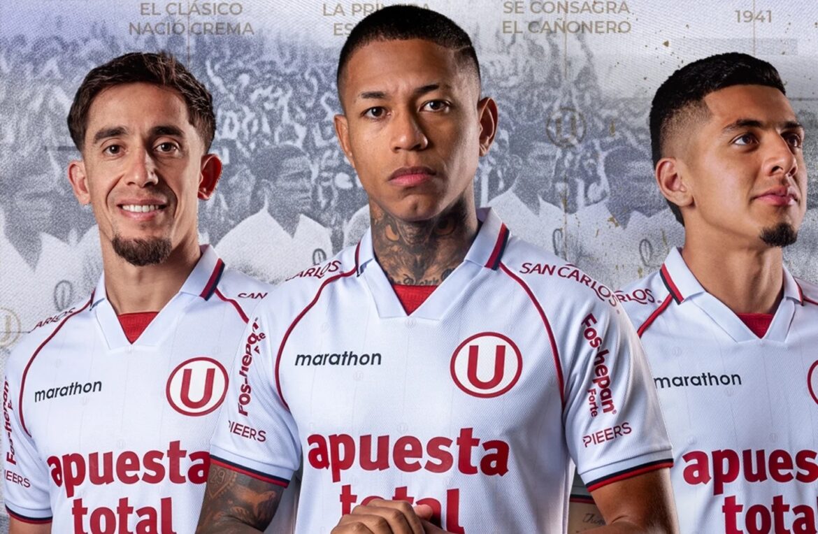 Camisa de 101 anos do Universitario Deportes é revelada pela Marathon