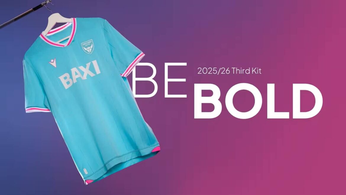 Terceira camisa do Oxford United 2025-2026 é lançada pela Macron