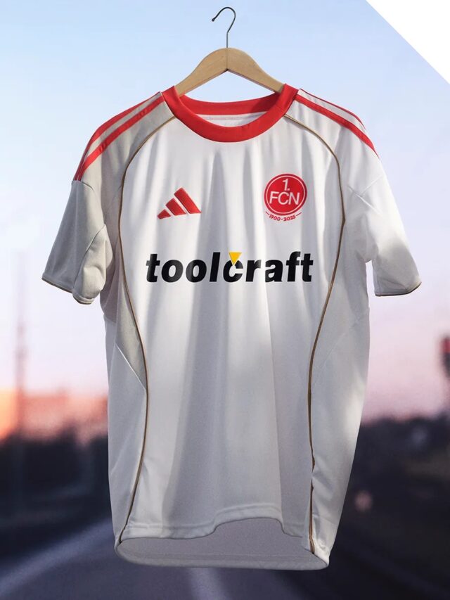 Camisa reserva do Nuremberg 2025-2026 é revelada pela Adidas com homenagem a título da copa