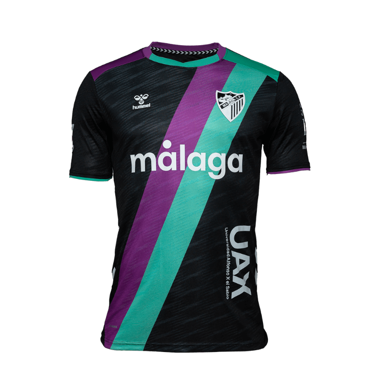 Camisa reserva do Málaga CF 2025-2026 é lançada pela Hummel