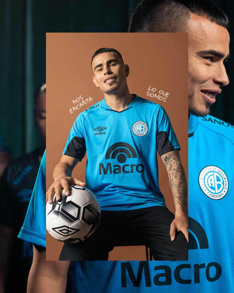 Camisas do Club Belgrano 2025-2026 são apresentadas pela Umbro
