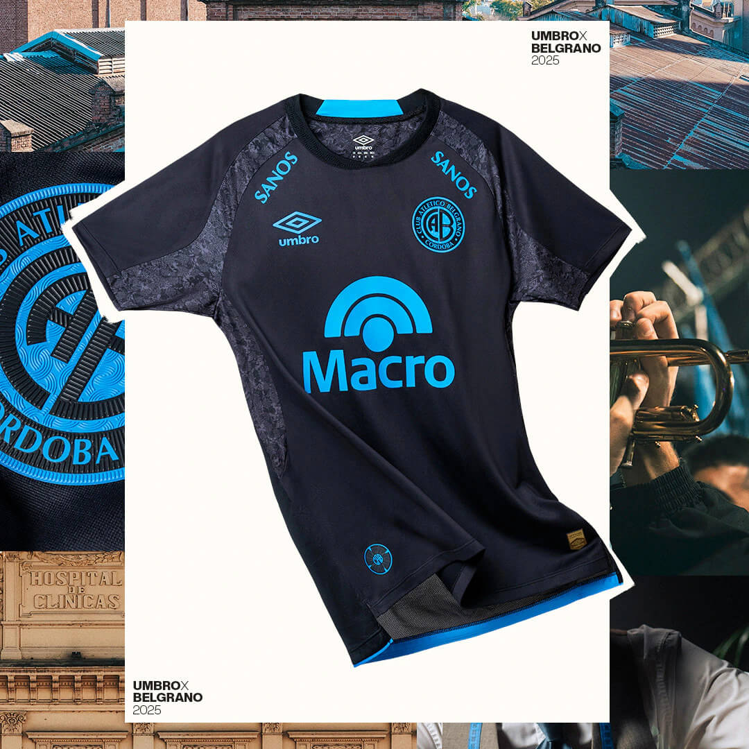 Camisas do Club Belgrano 2025-2026 são apresentadas pela Umbro