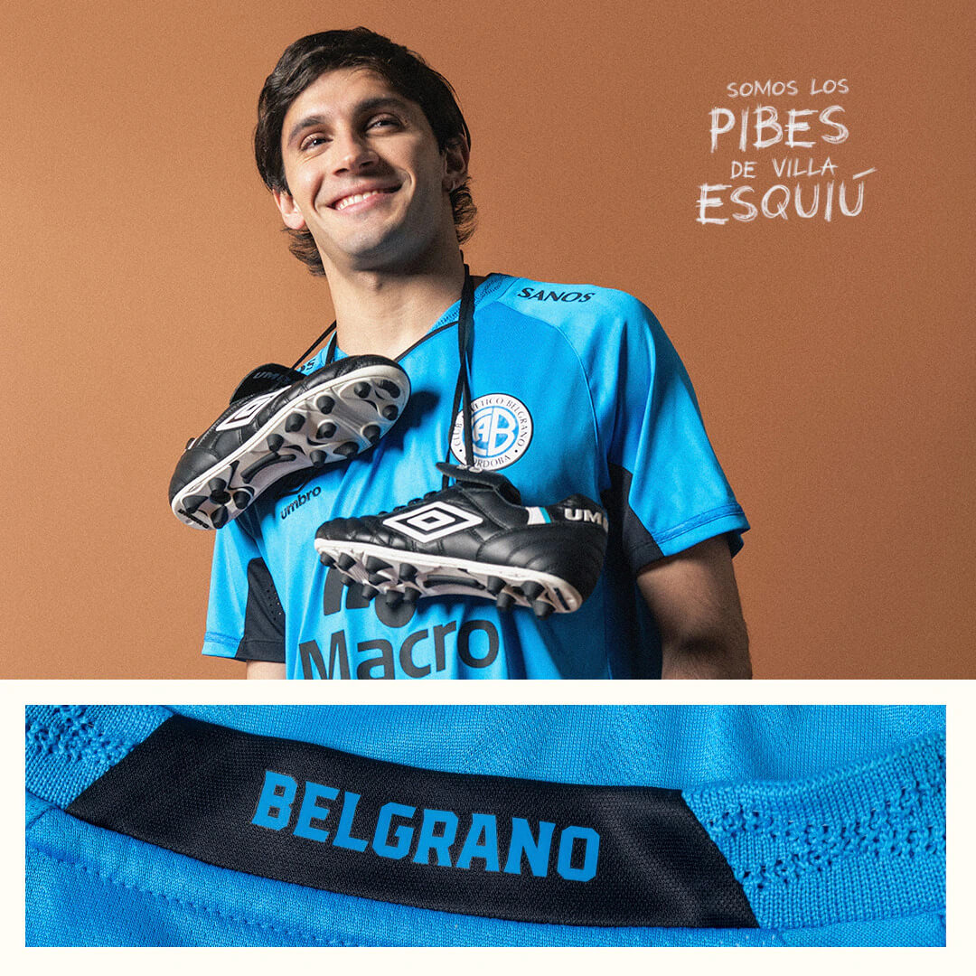 Camisas do Club Belgrano 2025-2026 são apresentadas pela Umbro