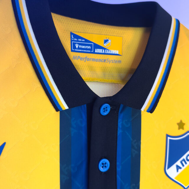 Camisas do APOEL FC 2025-2026 são reveladas pela Macron