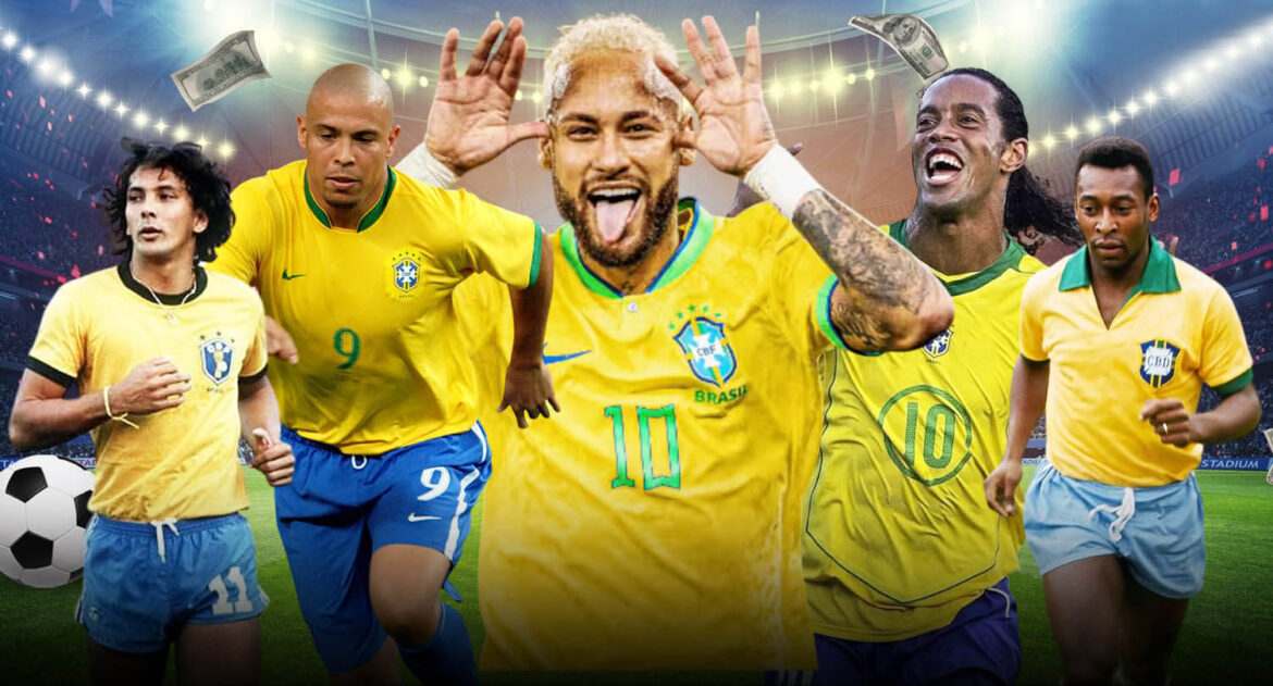 Top 5 Jogadores de futebol brasileiros