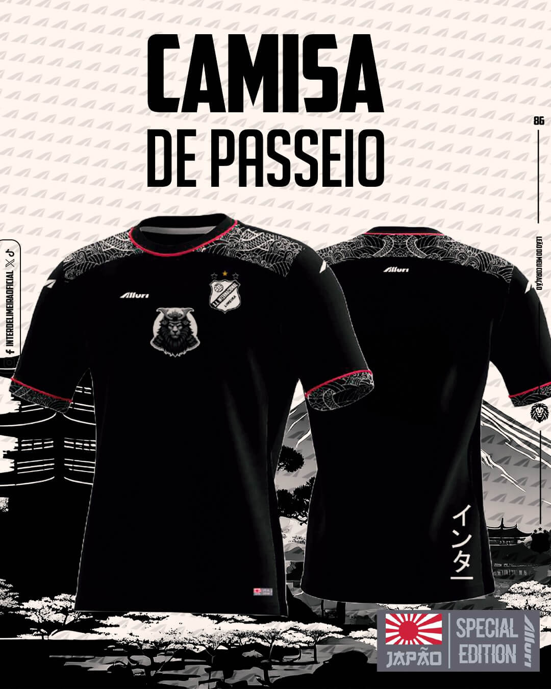 Terceira camisa da Inter de Limeira 2025-2026 é revelada pela Alluri