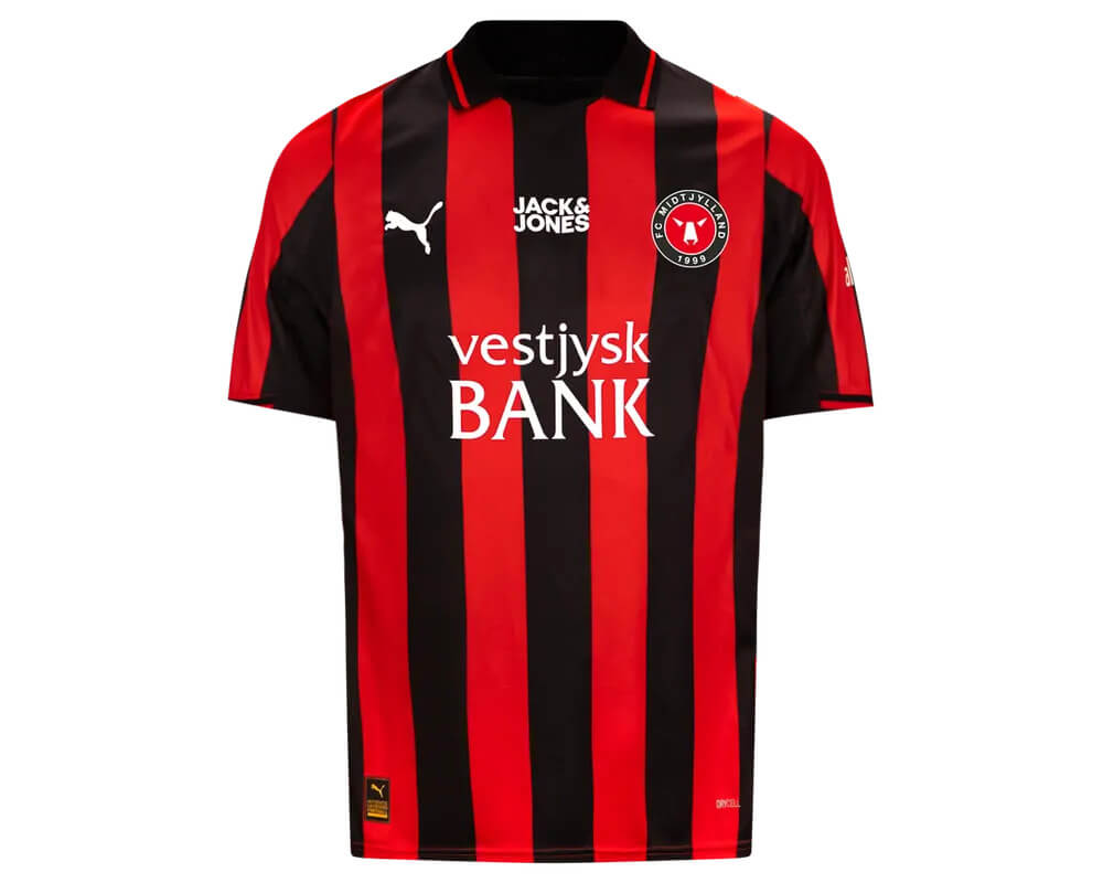 Camisas do FC Midtjylland 2025-2026 são apresentadas pela PUMA