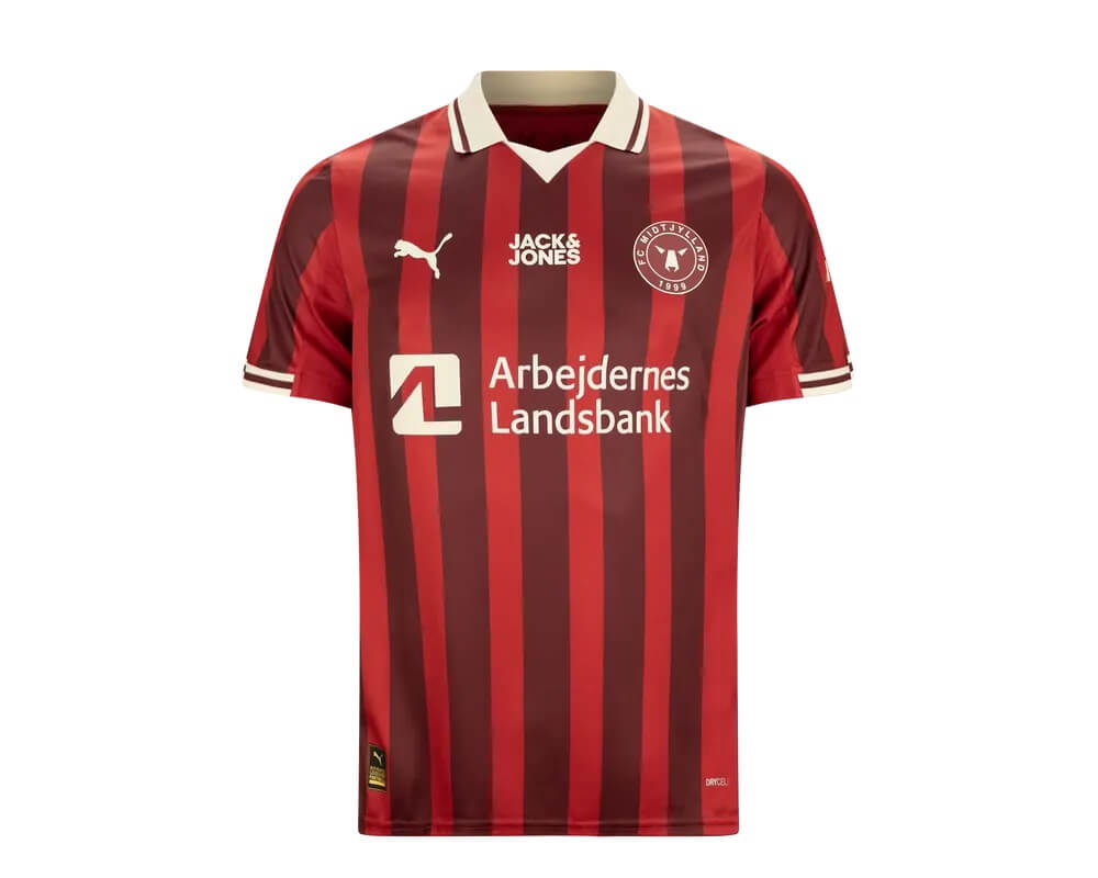 Camisas do FC Midtjylland 2025-2026 são apresentadas pela PUMA