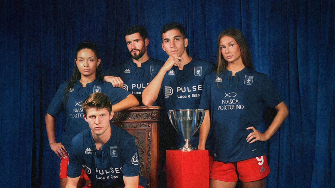 Terceira camisa do Genoa CFC 2025-2026 Kappa a Terceira camisa do Genoa CFC 2025-2026 Kappa
