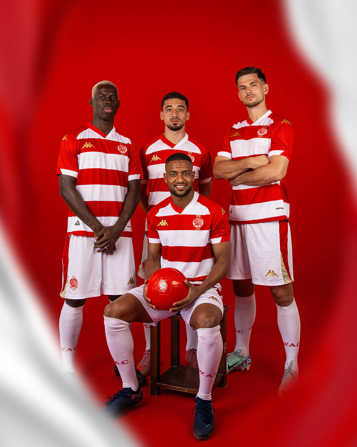 Camisa titular do Wydad Casablanca 2025-2026 é revelada para o Campeonato Marroquin