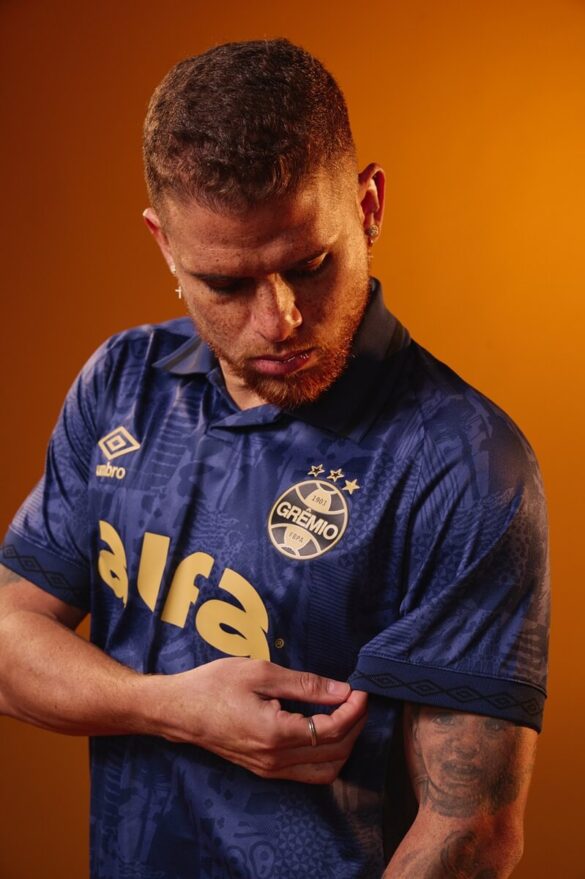 Camisa Grêmio III 2025/26 Azul Marinho foto 1