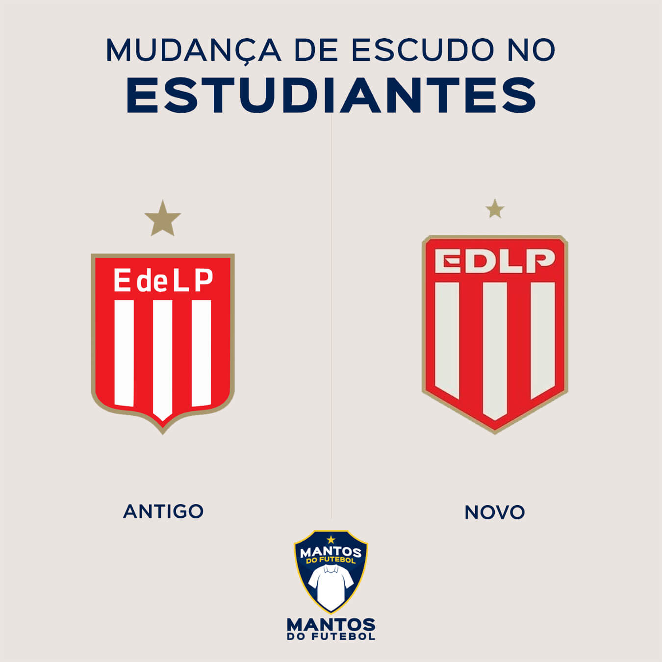 Novo escudo Estudiantes 2025