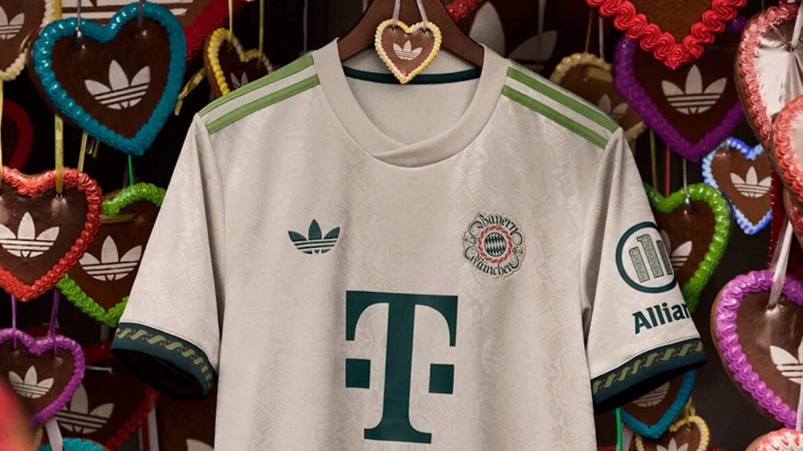 Camisa Oktoberfest Bayern de Munique 2025 adidas a Camisa Oktoberfest Bayern de Munique 2025 adidas