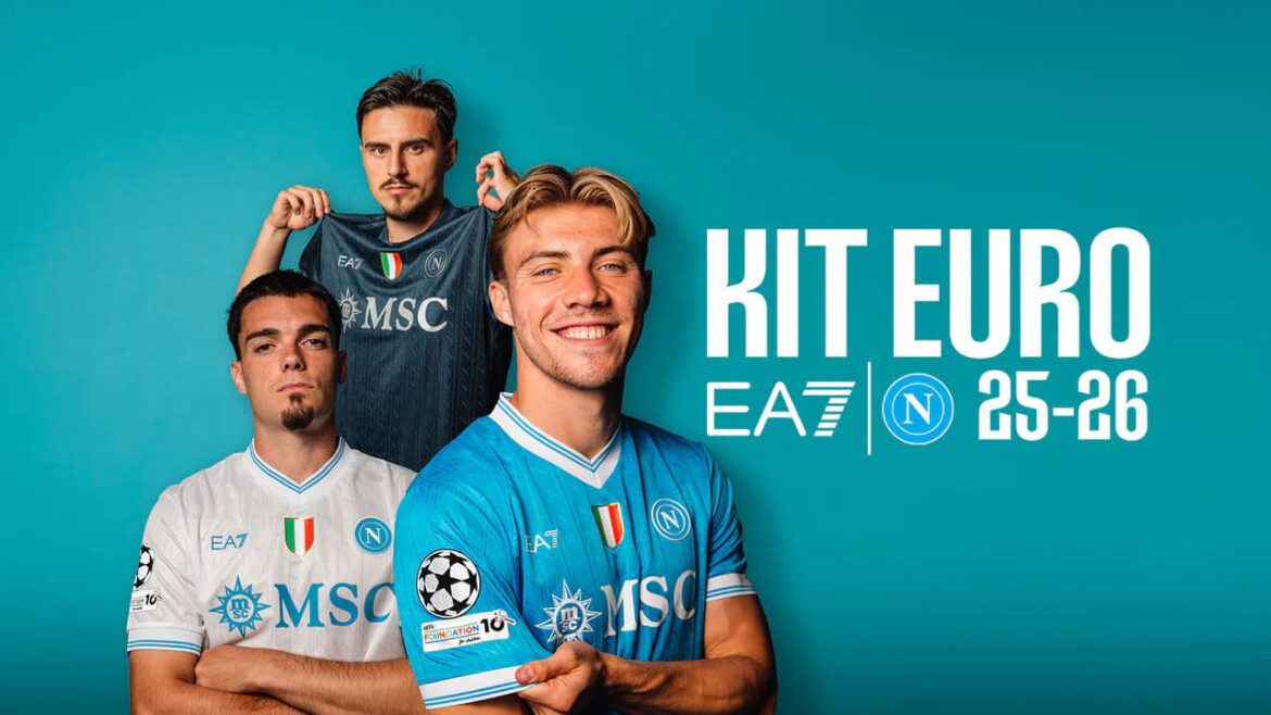 Napoli camisas Champions League 2025-2026 EA7