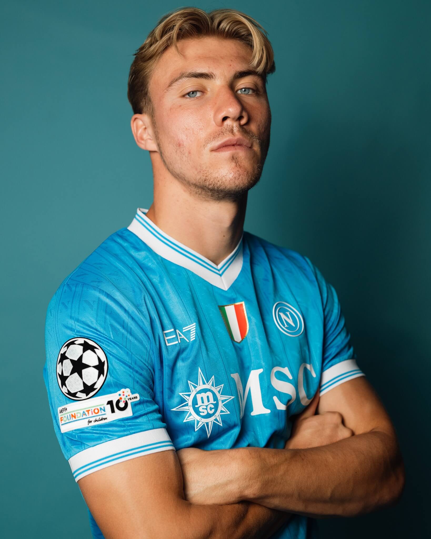 Napoli camisas Champions League 2025-2026 EA7