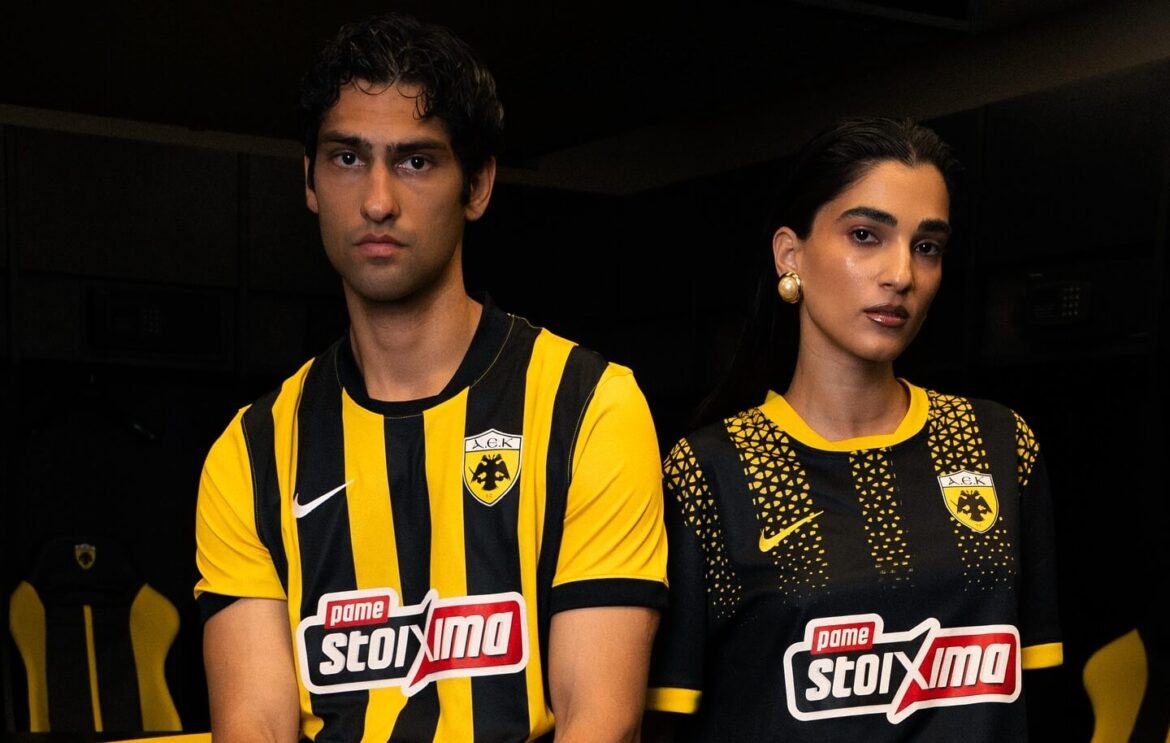 Camisas do AEK Atenas 2025-2026 são apresentadas pela Nike (1) Camisas do AEK Atenas 2025-2026 são apresentadas pela Nike