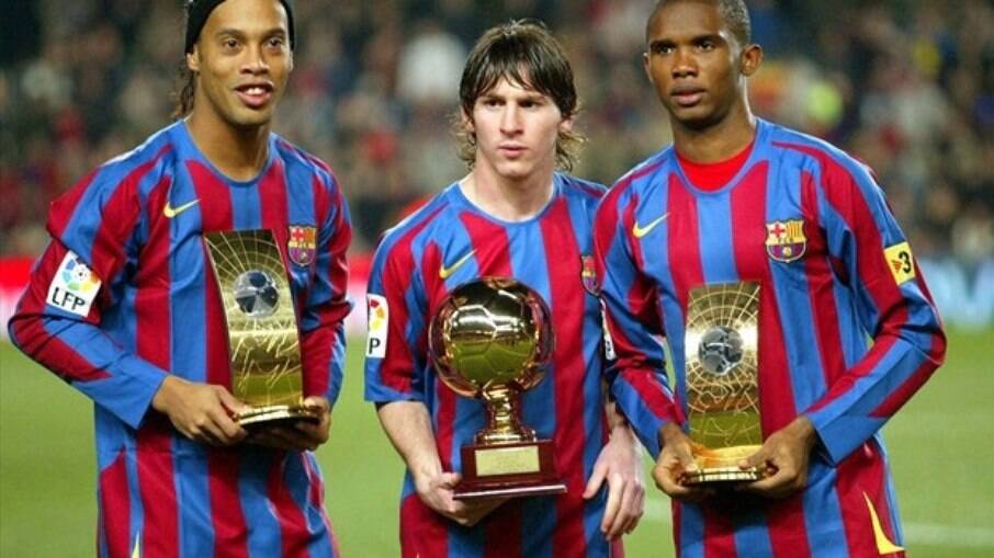 Ronaldinho, Messi, Etoo