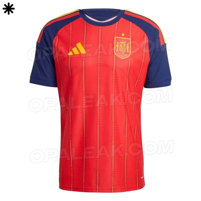 Camisa titular da Espanha 2026-2027 adidas